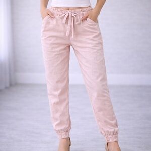 Rainbow Blush Pink Jogger Pants – Size 36 (S/M)